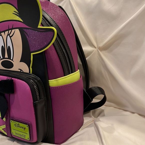Loungefly X Disney Minnie Mouse Witch Mini Backpack Glow in the Dark LE 1000! ? main image 10